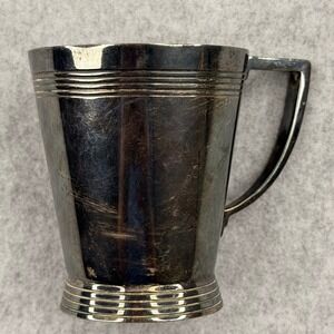 Vintage Elkington Silver Plate Engraved Christening Cup England W27689 1963